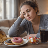 Kvinna som har ojämnt blodsocker